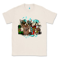 Natural love wood slice ornament Classic Tee - JahusDesignShop