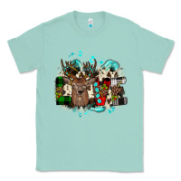 Seafoam love wood slice ornament Classic Tee - JahusDesignShop
