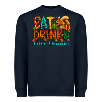 Navy eat drink give thanks Heavyweight Sweatshirt - CowhideDigitalArt