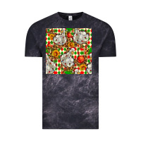 Cloud Black christmas leopard duck Vintage Tee - FaDigitalArtStudio