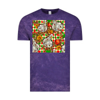 Cloud Purple christmas leopard duck Vintage Tee - FaDigitalArtStudio