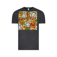 Vintage Black christmas leopard duck Vintage Tee - FaDigitalArtStudio