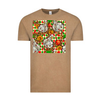 Vintage Coffee christmas leopard duck Vintage Tee - FaDigitalArtStudio