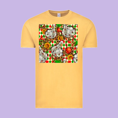 Christmas Leopard Duck Vintage Tee Designed By Fadigitalartstudio