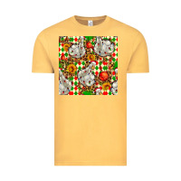 Vintage Mustard christmas leopard duck Vintage Tee - FaDigitalArtStudio