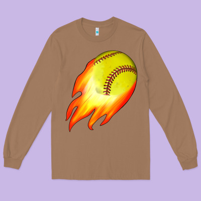 Softball Long Sleeve Tee Designed By Jahusdesignshop
