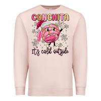 Pale Pink conchita it's cold outside Premium Sweatshirt - MaliasSmallBusiness