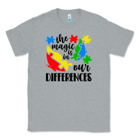 Heather Grey the magic is in our differences Classic Tee - CowhideDigitalArt
