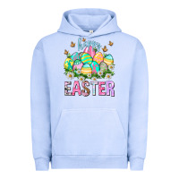 Pigment Grape Ice Happy Easter with eggs Urban Hoodie - NancyCooperArtShop