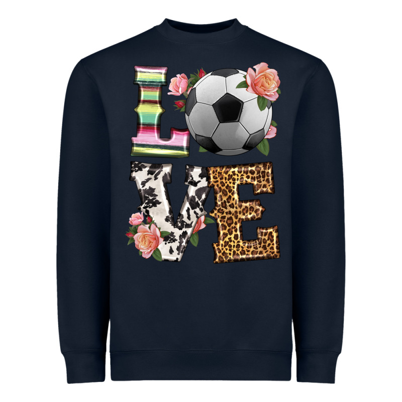 Western Love Soccer Heavyweight Sweatshirt by HRA Design Shop | Teevron