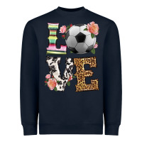 Navy western love soccer Heavyweight Sweatshirt - HRA Design Shop