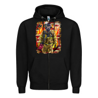 Black Firefighter Fire And American Zipper Hoodie - LillyAllenDesigns