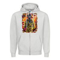 Dove Grey Firefighter Fire And American Zipper Hoodie - LillyAllenDesigns