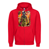 Red Firefighter Fire And American Zipper Hoodie - LillyAllenDesigns