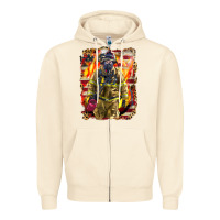 Sandshell Firefighter Fire And American Zipper Hoodie - LillyAllenDesigns