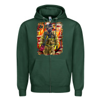 Sports Green Firefighter Fire And American Zipper Hoodie - LillyAllenDesigns
