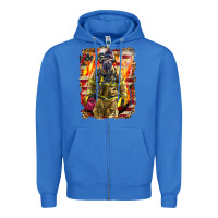 True Royal Firefighter Fire And American Zipper Hoodie - LillyAllenDesigns