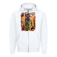White Firefighter Fire And American Zipper Hoodie - LillyAllenDesigns