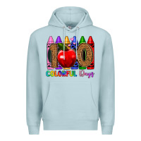 Blue Mist 100 colorful day s Premium Hoodie - Artiststas