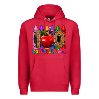 Cardinal 100 colorful day s Premium Hoodie - Artiststas