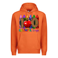 Carrot 100 colorful day s Premium Hoodie - Artiststas