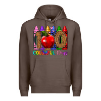 Coffee 100 colorful day s Premium Hoodie - Artiststas