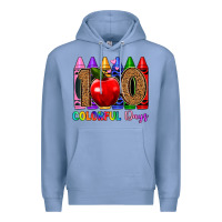 Colony Blue 100 colorful day s Premium Hoodie - Artiststas