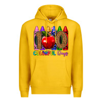 Lemon 100 colorful day s Premium Hoodie - Artiststas