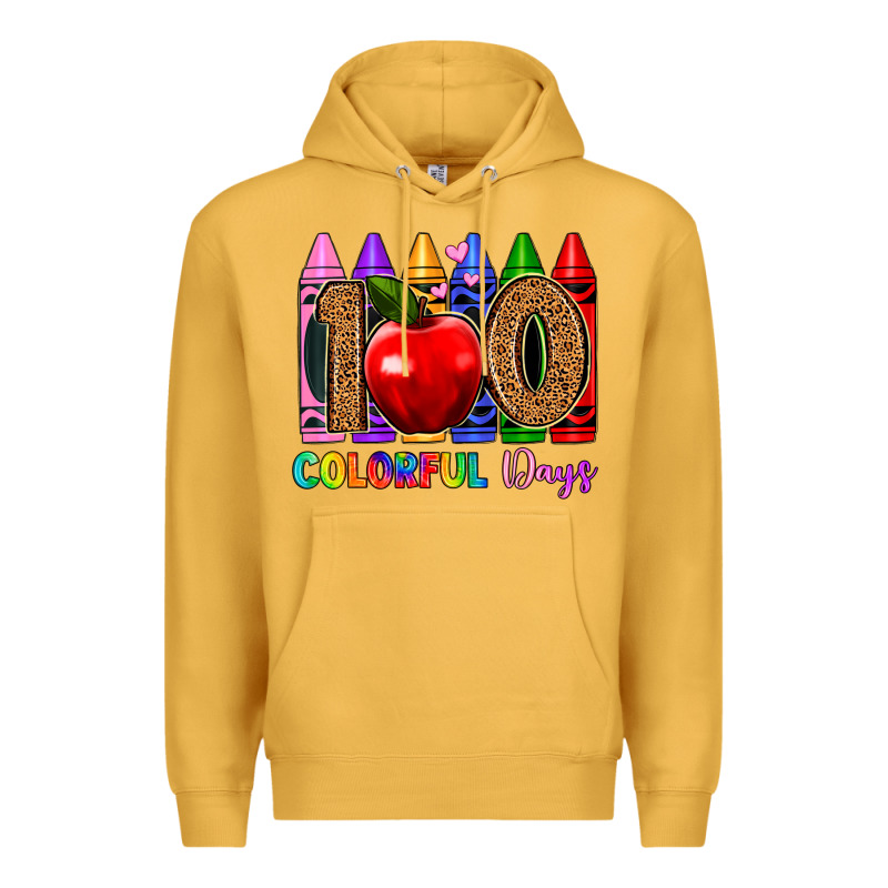 100 Colorful Day S Premium Hoodie by Artiststas | Teevron