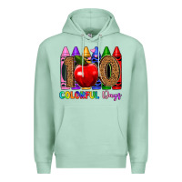 Seafoam 100 colorful day s Premium Hoodie - Artiststas