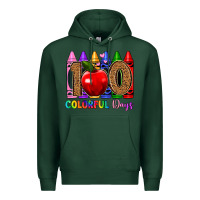 Sports Green 100 colorful day s Premium Hoodie - Artiststas