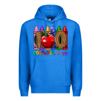 True Royal 100 colorful day s Premium Hoodie - Artiststas