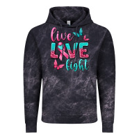 Cloud Black Live Love Fight Breast Cancer Vintage Hoodie - texasbilliewilder