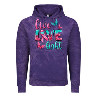 Cloud Purple Live Love Fight Breast Cancer Vintage Hoodie - texasbilliewilder