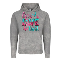 Cloud Rock Live Love Fight Breast Cancer Vintage Hoodie - texasbilliewilder