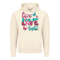 Vintage Artic Live Love Fight Breast Cancer Vintage Hoodie - texasbilliewilder