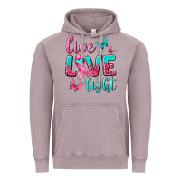 Vintage Zinc Live Love Fight Breast Cancer Vintage Hoodie - texasbilliewilder