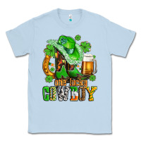 Dusty Blue one lucky  cowboy with hat and boots Classic Tee - AdoDesignShop