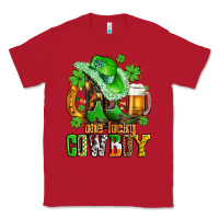 Red one lucky  cowboy with hat and boots Classic Tee - AdoDesignShop