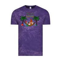 Cloud Purple hello summer Vintage Tee - CowhideDigitalArt