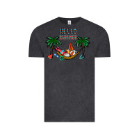 Vintage Black hello summer Vintage Tee - CowhideDigitalArt