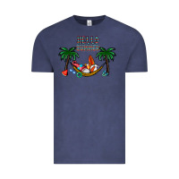 Vintage Denim hello summer Vintage Tee - CowhideDigitalArt