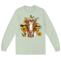 Matcha sunflower goat Long Sleeve Tee - Jasminsmagicworld