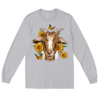 Moon Dust sunflower goat Long Sleeve Tee - Jasminsmagicworld