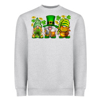 Heather Grey St. Patrick's Day gnomies Heavyweight Sweatshirt - Neo Western