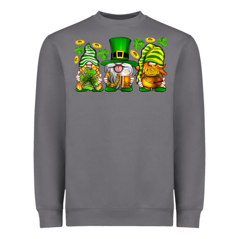 St. Patrick's Day Gnomies Heavyweight Sweatshirt by Neo Western | Teevron
