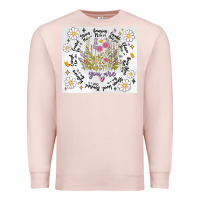 Pale Pink god says you are inflated Premium Sweatshirt - MaliasSmallBusiness