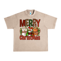 French Oak Merry Christmas Coffee Cups Urban Heavy Tee - FaDigitalArtStudio
