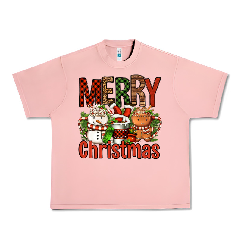 Merry Christmas Coffee Cups Urban Heavy Tee by FaDigitalArtStudio | Teevron