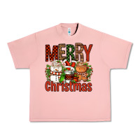 Salmon Merry Christmas Coffee Cups Urban Heavy Tee - FaDigitalArtStudio